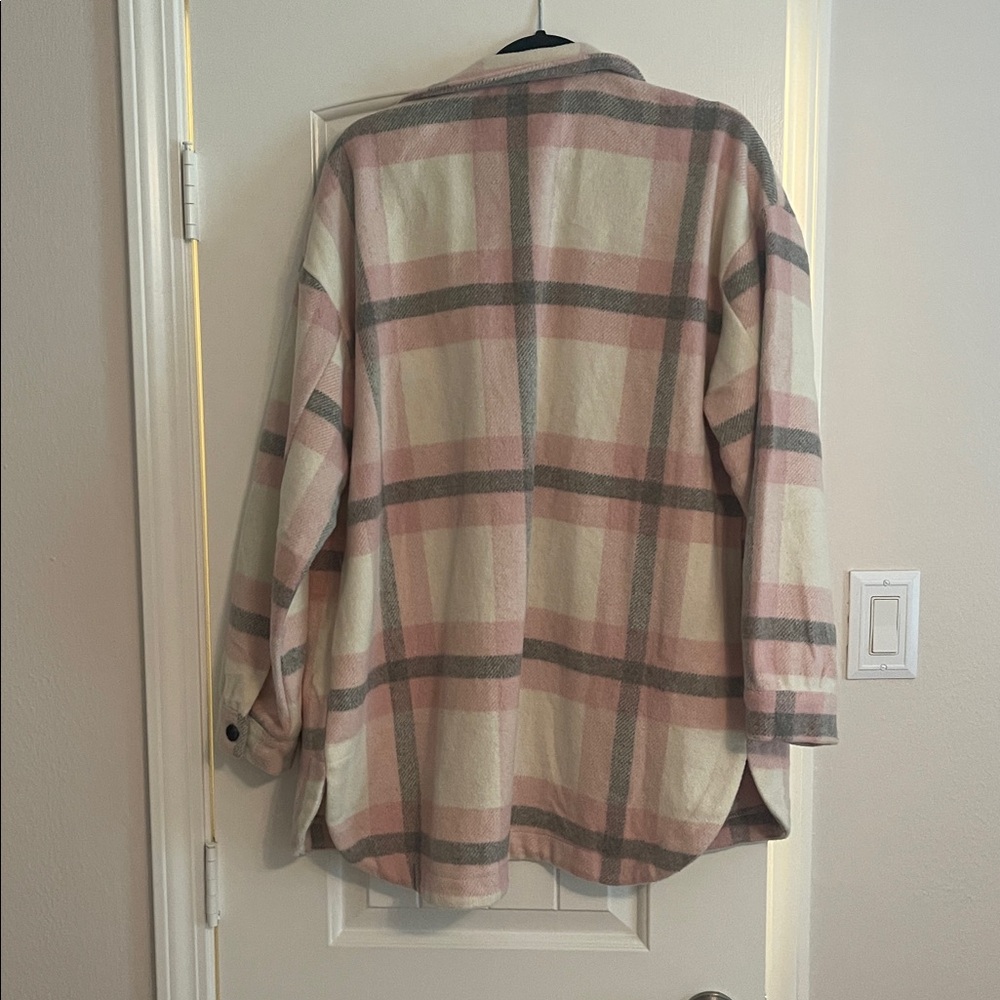 Plaid Button-Up Jacket - Picture 2 of 2